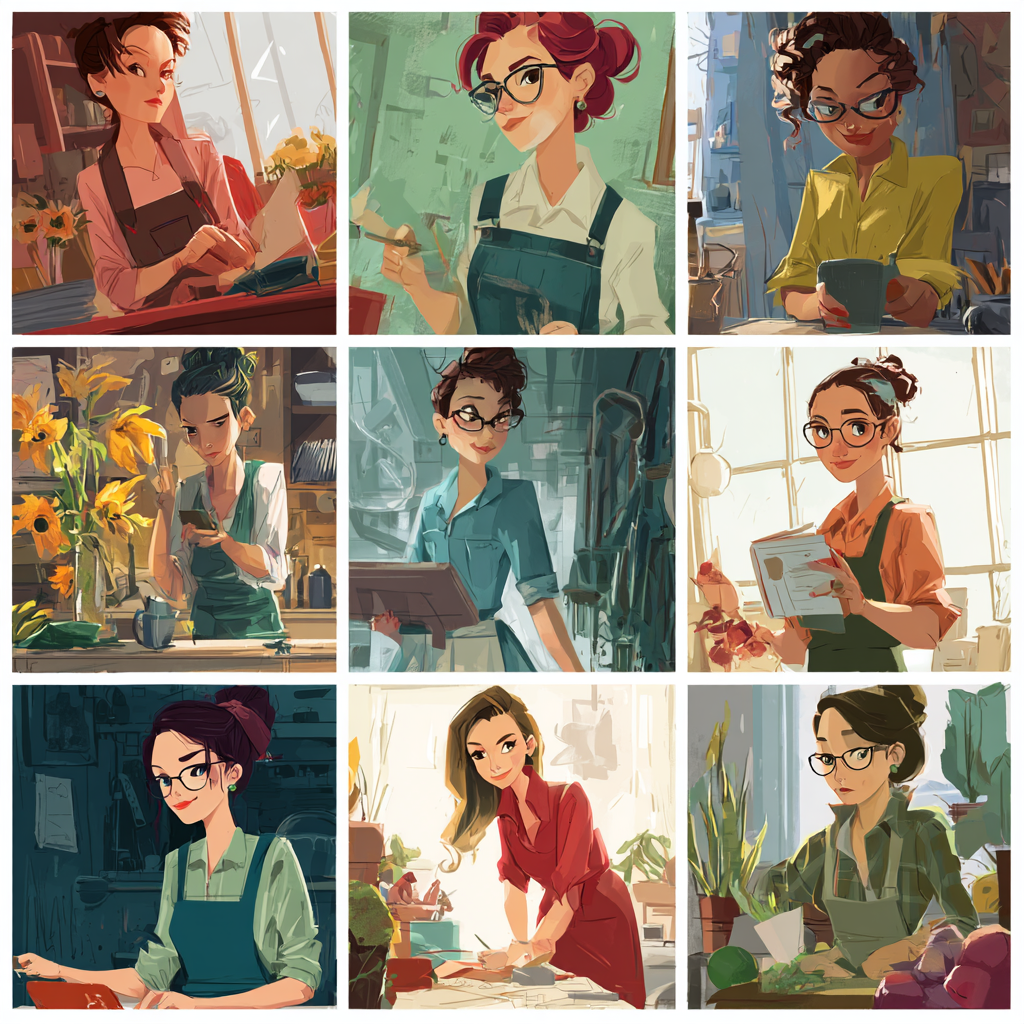 働く女性をイメージしたイラスト